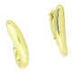 14K KOLCZYKI POZŁACANE 23/5 MM ZŁOTE TRADYCYJNE XUPING 91648