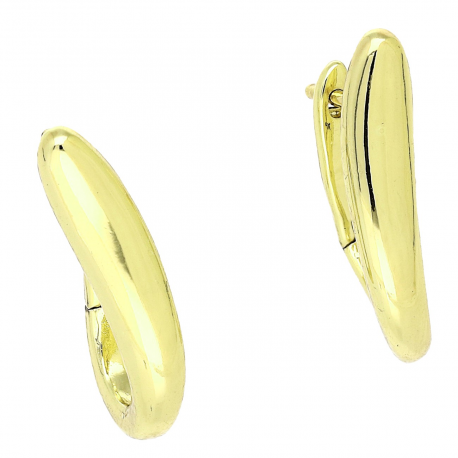 14K KOLCZYKI POZŁACANE 23/5 MM ZŁOTE TRADYCYJNE XUPING 91648