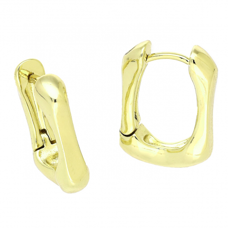 14K KOLCZYKI POZŁACANE 19/5 MM ZŁOTE ELEGANTKI XUPING 91649