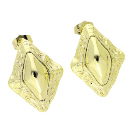 14K KOLCZYKI POZŁACANE 28/21 MM ZŁOTE ELEGANTKI XUPING 91705