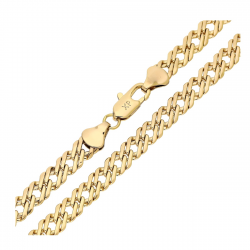 ŁAŃCUSZEK POZŁACANY 60 CM 6,4 MM ROMBO XUPING 91738