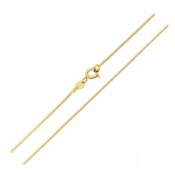 ŁAŃCUSZEK POZŁACANY 50 CM 0,9 MM OGON WĘŻA XUPING 91743