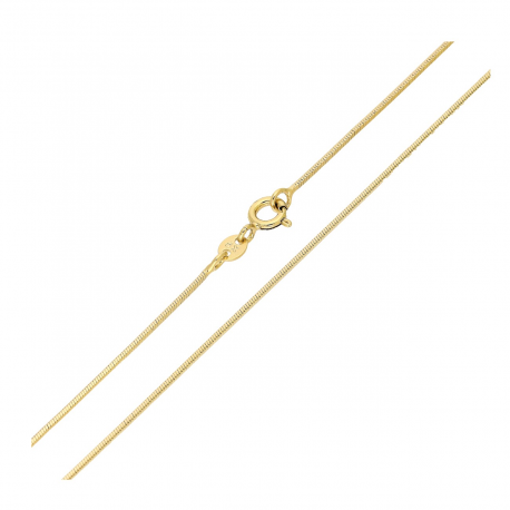 ŁAŃCUSZEK POZŁACANY 45 CM 0,9 MM OGON WĘŻA XUPING 91744