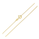 ŁAŃCUSZEK POZŁACANY 45 CM 1 MM ANKIER XUPING 91749