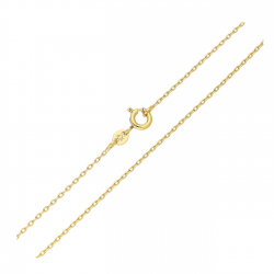 ŁAŃCUSZEK POZŁACANY 45 CM 1 MM ANKIER XUPING 91749