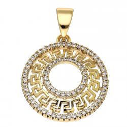 ZAWIESZKA POZŁACANA 30/21 MM GRECKI KRĄG XUPING 91793