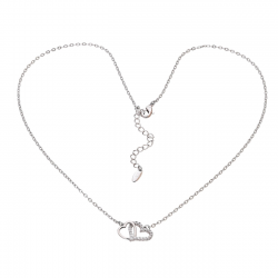 CELEBRYTKA PLATYNOWANA 44+5 CM DWA SERCA XUPING 91802