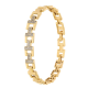 BRANSOLETKA POZŁACANA 19-17 CM 8 MM ELEGANCE XUPING 91825