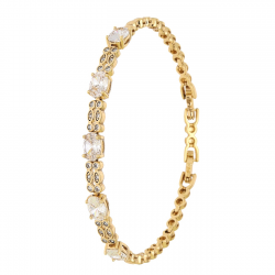 BRANSOLETKA POZŁACANA 19-17 CM 5 MM ELEGANCE XUPING 91841