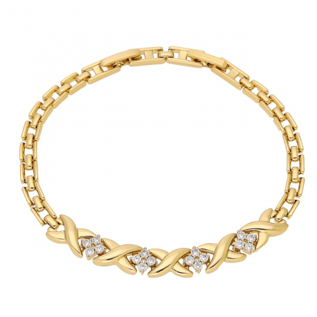 BRANSOLETKA POZŁACANA 18,5-16,5 CM 6,5 MM ELEGANCE XUPING 91843