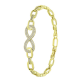 14k BRANSOLETKA POZŁACANA 19-17 CM 10 MM INFINITI XUPING 92226