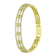 14k BRANSOLETKA POZŁACANA 19-17 CM 8 MM LUXURY XUPING 92230