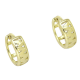 14K KOLCZYKI POZŁACANE 13/4,5 MM ZŁOTE KÓŁKA XUPING 92252