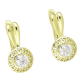 14K KOLCZYKI POZŁACANE 20/10 MM GRECKIE Z BRYLANTEM XUPING 92285