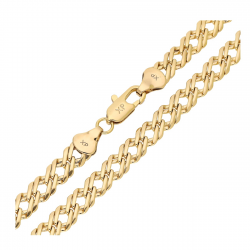 ŁAŃCUSZEK POZŁACANY 45 CM 6,5 MM ROMBO XUPING 92333