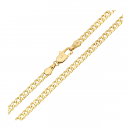 ŁAŃCUSZEK POZŁACANY 60 CM 3,7 MM PANCERKA XUPING 92338