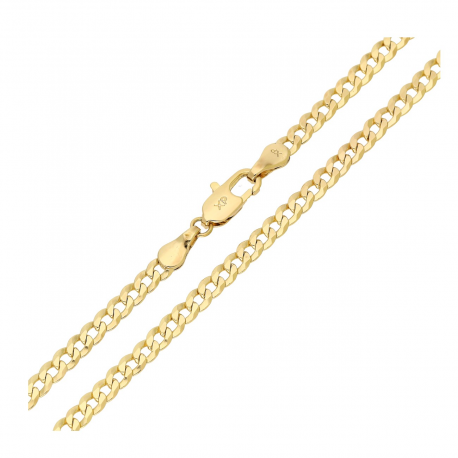ŁAŃCUSZEK POZŁACANY 60 CM 3,7 MM PANCERKA XUPING 92338