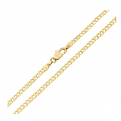 ŁAŃCUSZEK POZŁACANY 55 CM 2,8 MM PANCERKA XUPING 92343