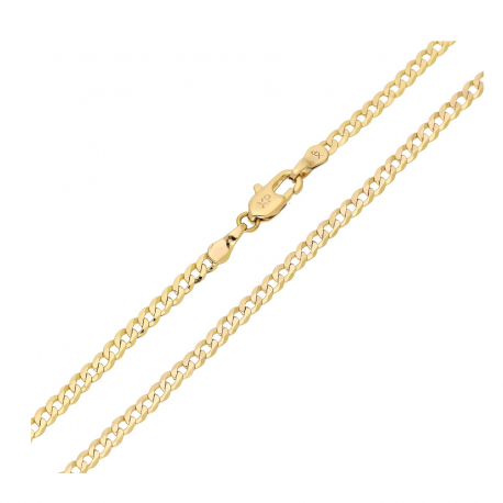 ŁAŃCUSZEK POZŁACANY 50 CM 2,9 MM PANCERKA XUPING 92345