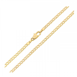ŁAŃCUSZEK POZŁACANY 60 CM 2,5 MM PANCERKA XUPING 92348