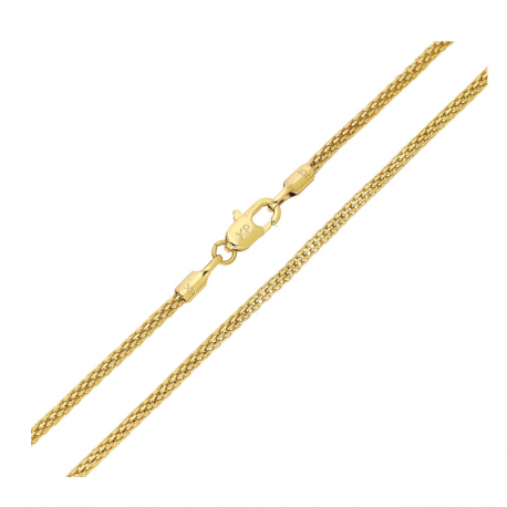 ŁAŃCUSZEK POZŁACANY 60 CM 2,1 MM POPCORN XUPING 92349