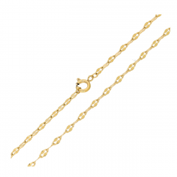 ŁAŃCUSZEK POZŁACANY 55 CM 2,4 MM ANKIER DIAMENTOWANY XUPING 92351
