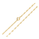 ŁAŃCUSZEK POZŁACANY 50 CM 2,4 MM ANKIER DIAMENTOWANY XUPING 92352