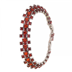 BRANSOLETKA PLATYNOWANA 19,5-17,5 CM 12 MM ROYAL LUXURY XUPING 92418