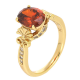 PIERŚCIONEK POZŁACANY 9 MM ELEGANCJA GRANATU XUPING 92548