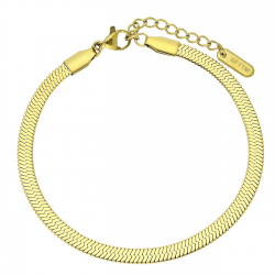 BRANSOLETKA POZŁACANA 18+3 CM 4 MM S. STEEL TTM XUPING 92586