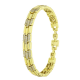 14K BRANSOLETKA POZŁACANA 18,5-16,5 CM 8 MM ELEGANCE XUPING 92644