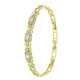 14K BRANSOLETKA POZŁACANA 20-18-16 CM 7 MM ELEGANCE XUPING 92653
