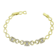 14K BRANSOLETKA POZŁACANA 19-17 CM 8,5 MM ELEGANCE XUPING 92654