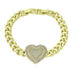 14K BRANSOLETKA POZŁACANA 20-18 CM 23 MM ELEGANCE XUPING 92659