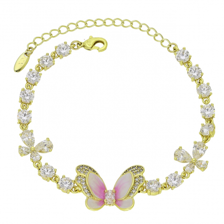 14K BRANSOLETKA POZŁACANA 16+5 CM 16 MM XUPING 92665