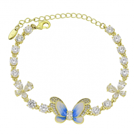 14K BRANSOLETKA POZŁACANA 16+5 CM 16 MM XUPING 92666