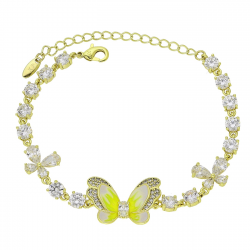 14K BRANSOLETKA POZŁACANA 16+5 CM 16 MM XUPING 92668