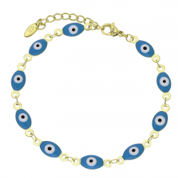14K BRANSOLETKA POZŁACANA 17+3 CM 5,5 MM EYE XUPING 92672