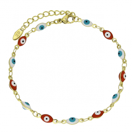 14K BRANSOLETKA POZŁACANA 17,5+3 CM 4 MM EYE XUPING 92674