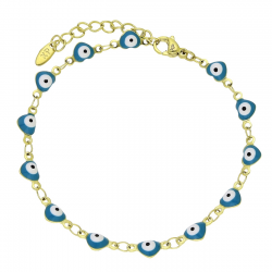 14K BRANSOLETKA POZŁACANA 18+3 CM 5 MM EYE XUPING 92677