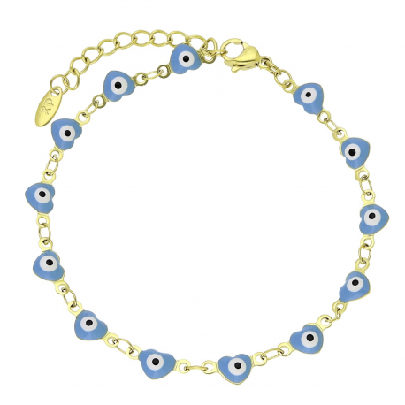 14K BRANSOLETKA POZŁACANA 18+3 CM 5 MM EYE XUPING 92678
