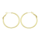 14K KOLCZYKI POZŁACANE 30/2 MM ZŁOTE KOŁA XUPING 92687