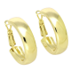 14K KOLCZYKI POZŁACANE 27/7 MM ZŁOTE KOŁA XUPING 92689