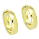 14K KOLCZYKI POZŁACANE 22/5,5 MM ZŁOTE KOŁA XUPING 92692