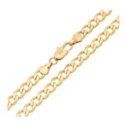 ŁAŃCUSZEK POZŁACANY 50 CM 6 MM PANCERKA XUPING 92769