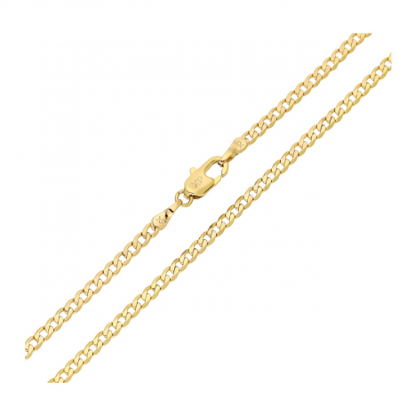 ŁAŃCUSZEK POZŁACANY 50 CM 2,6 MM PANCERKA XUPING 92771