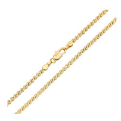 ŁAŃCUSZEK POZŁACANY 50 CM 2,6 MM ÓSEMKOWY XUPING 92779