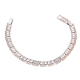 BRANSOLEKA PLATYNOWANA 19,5-17 CM 7 MM ELEGANCE XUPING 92844