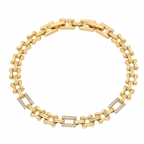 BRANSOLEKA POZŁACANA 19-17 CM 6,5 MM ELEGANCE XUPING 92846