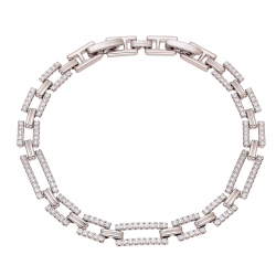 BRANSOLETKA PLATYNOWANA 19-17 CM 6 MM ELEGANTKA XUPING 92853